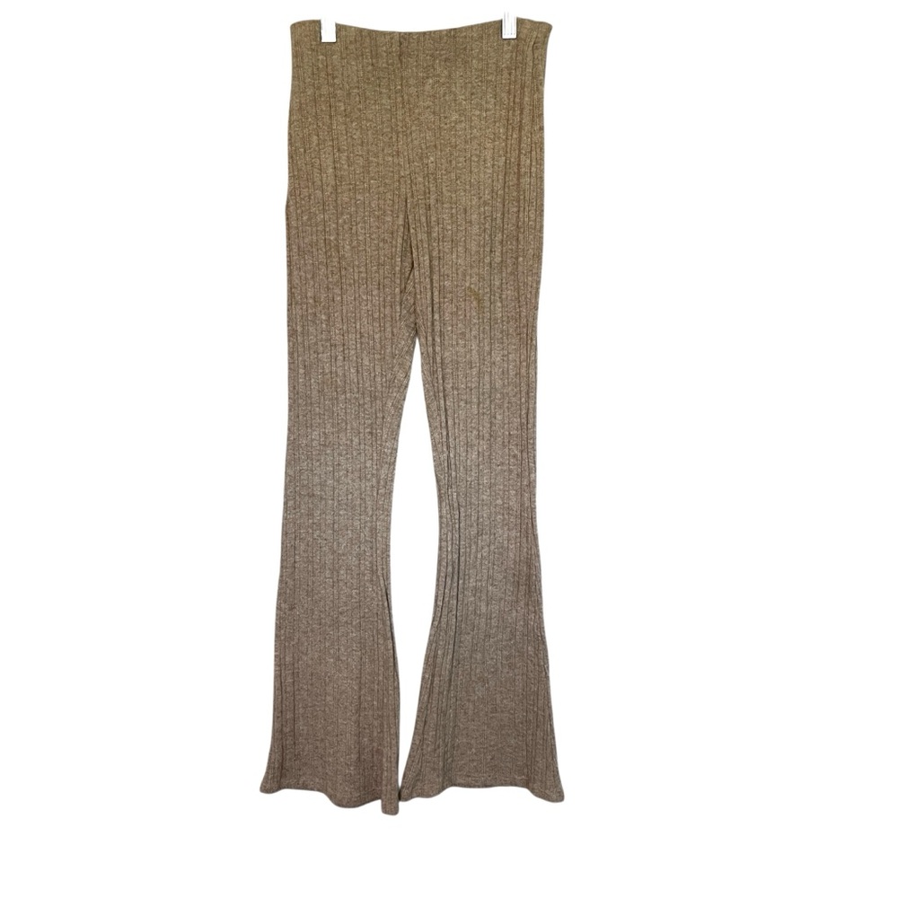 Sage The Label Ribbed Knit Pants Bootcut flare